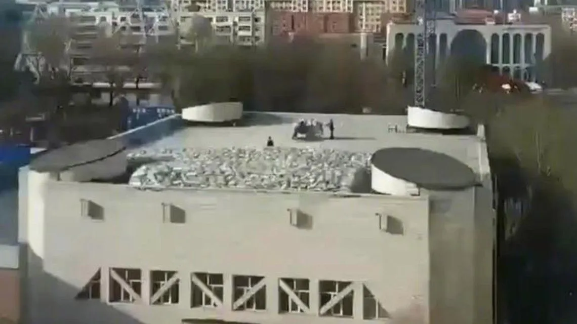 齐齐哈尔体育馆坍塌事故已致10人遇难，尚有1人被困 事发前屋顶堆放大量袋装物