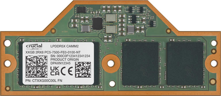 美光宣布为联想ThinkPad P1工作站供应带有LPDDR5X的Crucial LPCAMM2内存